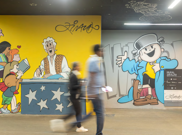 5Mural Ziraldo na  Bienal do Livro Rio -